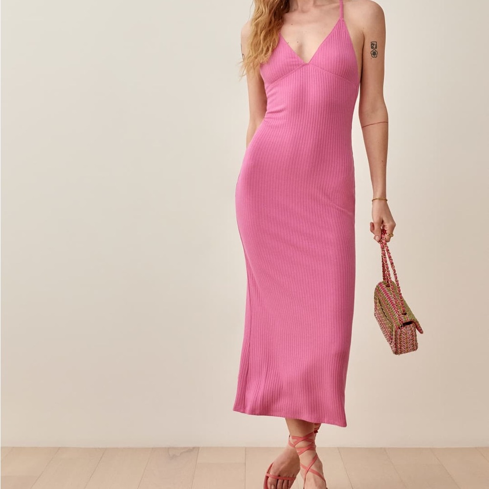 Reformation brant dress in candy NWT size Medium